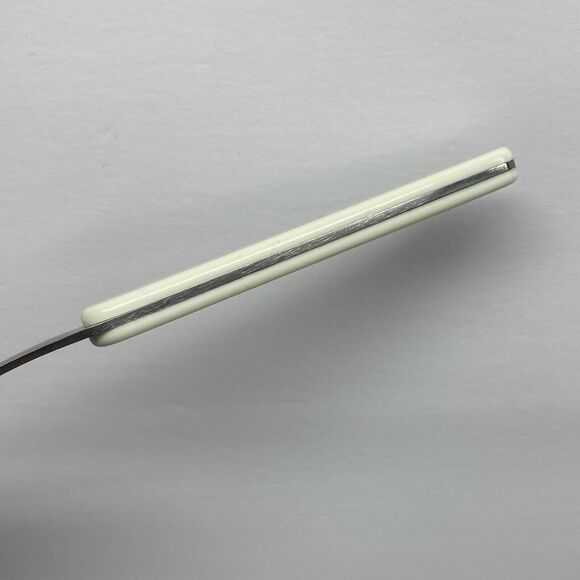 12 Pc. Picnic Time Flatware Silverware White Stainless Steel Dining Holiday - Picture 7 of 7